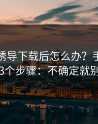 被99tk诱导下载后怎么办？手机自检的3个步骤：不确定就别点